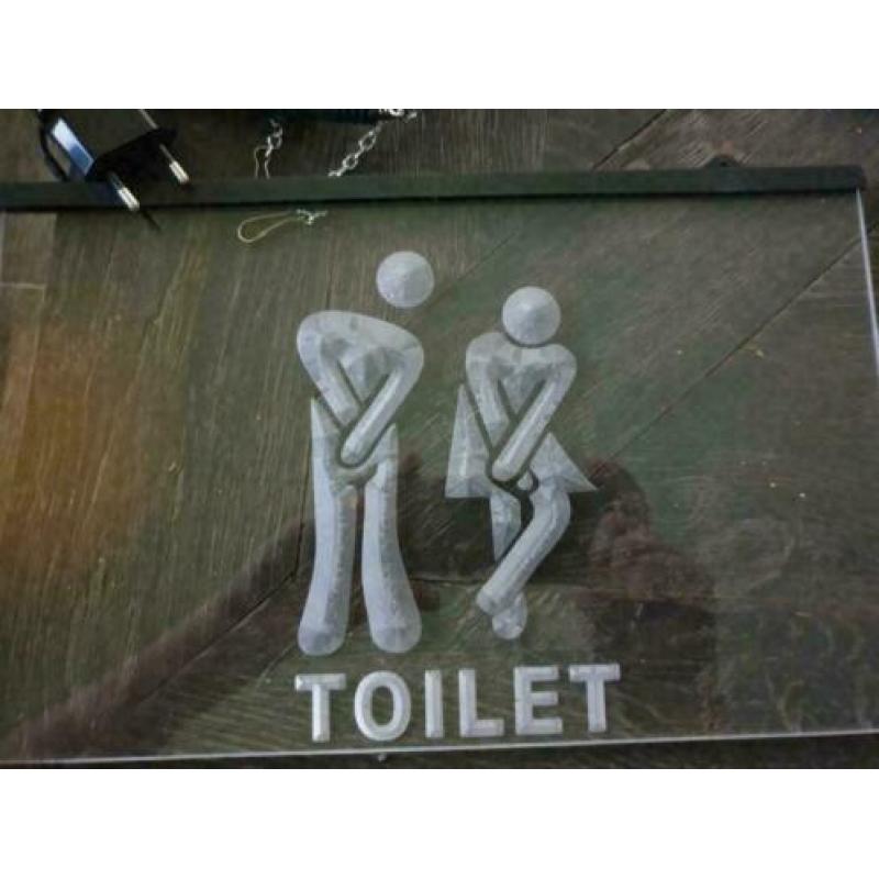 Grappige Toilet WC Neon 3D LED Lamp Licht Verlichting Bord