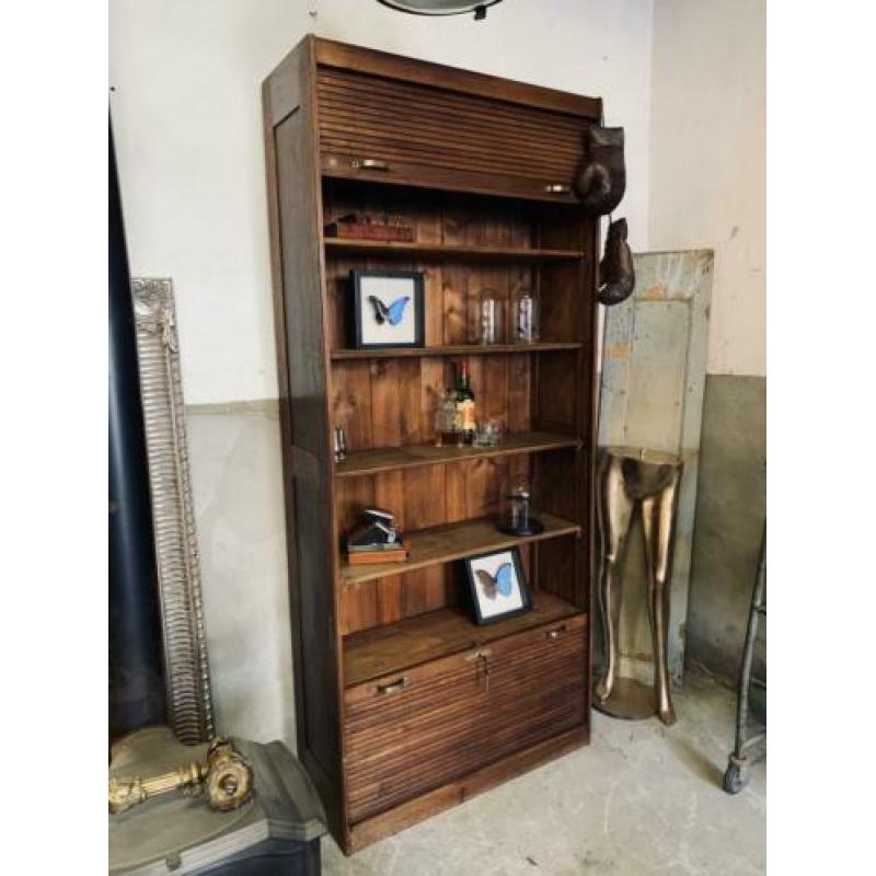 Friedrich Soennecken Archiefkast, roldeurkast eiken 237 cm!