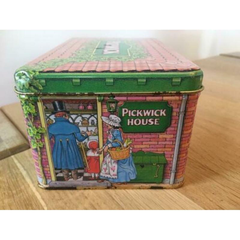 Prachtig Pickwick theeblik / trommel Pickwick huis / winkel