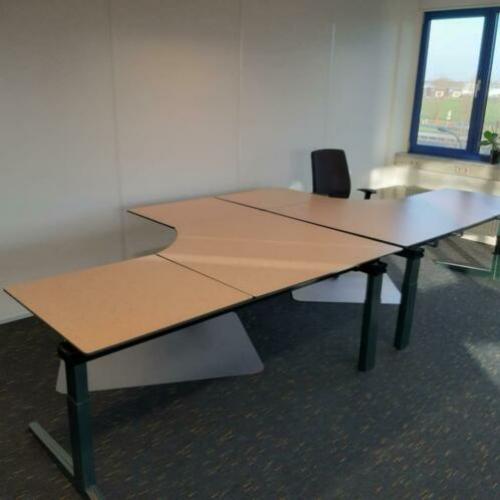 Ahrend hoekbureau links 200x180 cm trespa, KSB Breda BU572