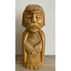 koppel man & vrouw vintage van hout