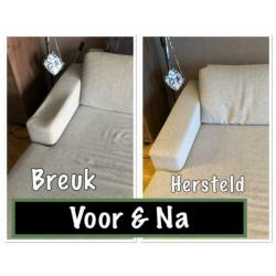 Luxor leer bankstel Reparatie Reiniging Opvulling Goossens