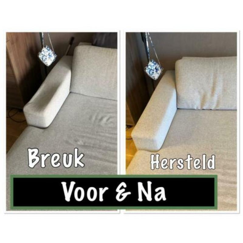 Luxor leer bankstel Reparatie Reiniging Opvulling Goossens