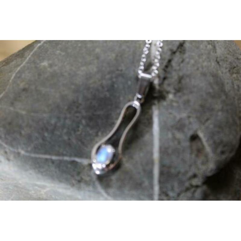 zilveren hanger met ketting , elegant
