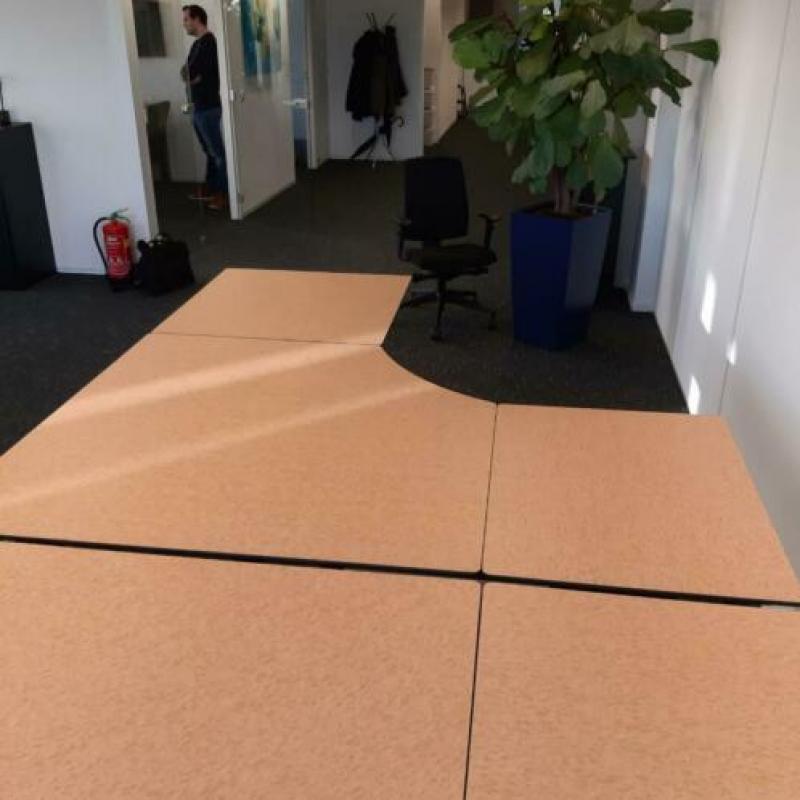 Ahrend hoekbureau links 200x180 cm trespa, KSB Breda BU572