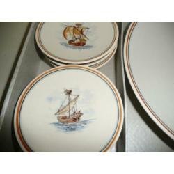 Vintage Petit four stel, Rijn Schelde Verolme Holland.