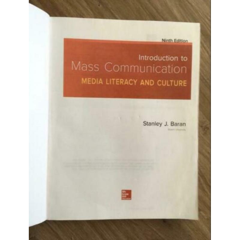 Introduction to Mass Communication (Baran) - 9e editie