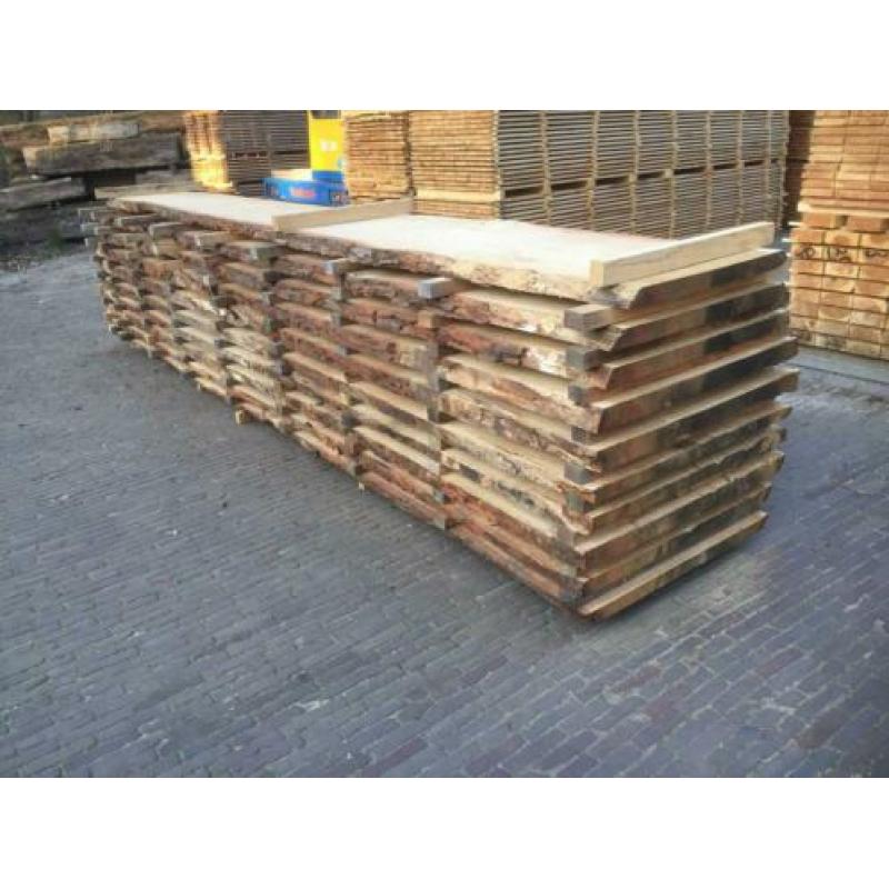 Eiken boomstambladen