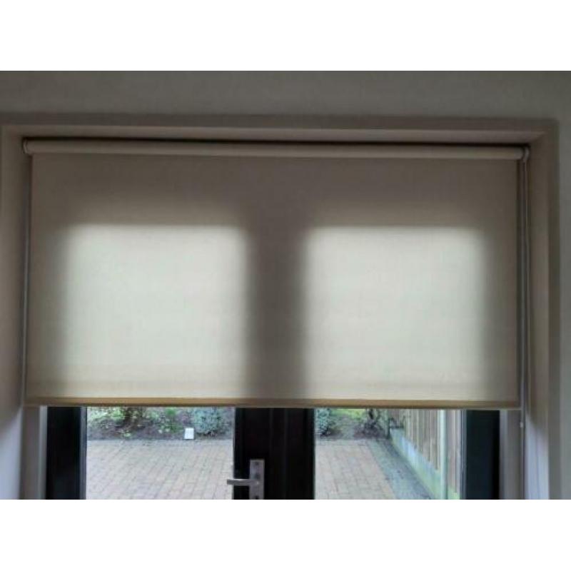Rolgordijnen 3 st ong,230cm,97cm en 166cm creme/zand