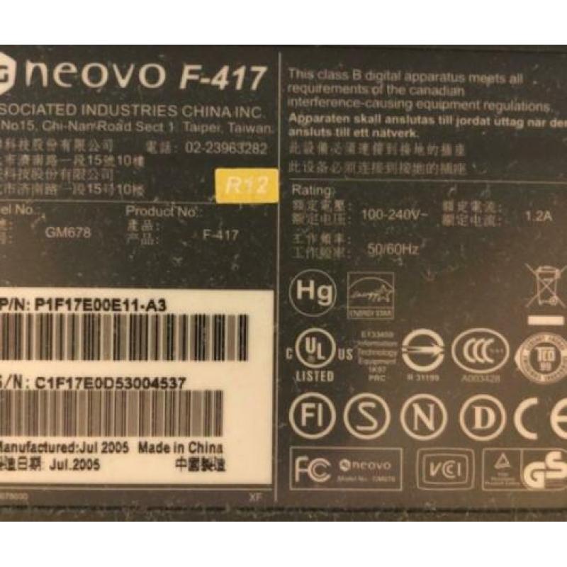 2x 17 Inch monitor (Acer & Neova) GRATIS ophalen