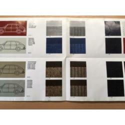 Autofolder/Brochure Volkswagen 411 kleuren programma 1968/69