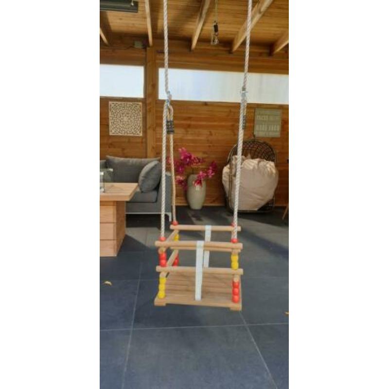Houten spiegel