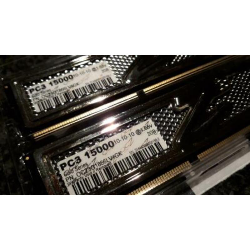 OCZ GOLD 4GB DDR3 geheugen (2 x 2gb)