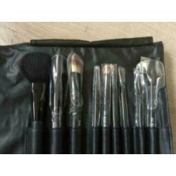 9 delige penselen set in etui - Make - up studio
