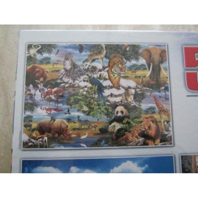 Doos met 5 puzzels / 5 puzzels in één doos