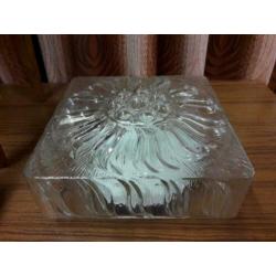 Vintage plafonniere glas retro plafond lamp j 60 wandlamp