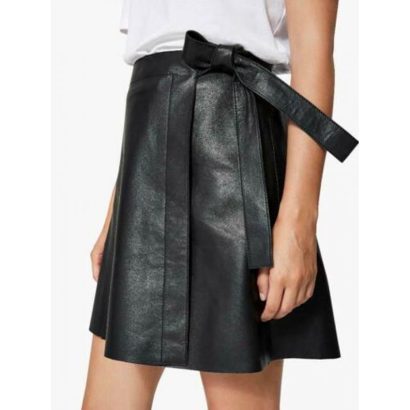 ? SELECTED FEMME ? | Zacht leren zwarte rok - als nieuw!! 38