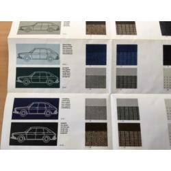 Autofolder/Brochure Volkswagen 411 kleuren programma 1968/69