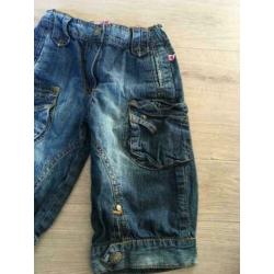 652 TOUGH KIDS knie / kuit spijker broek wijd nieuwstaat 110