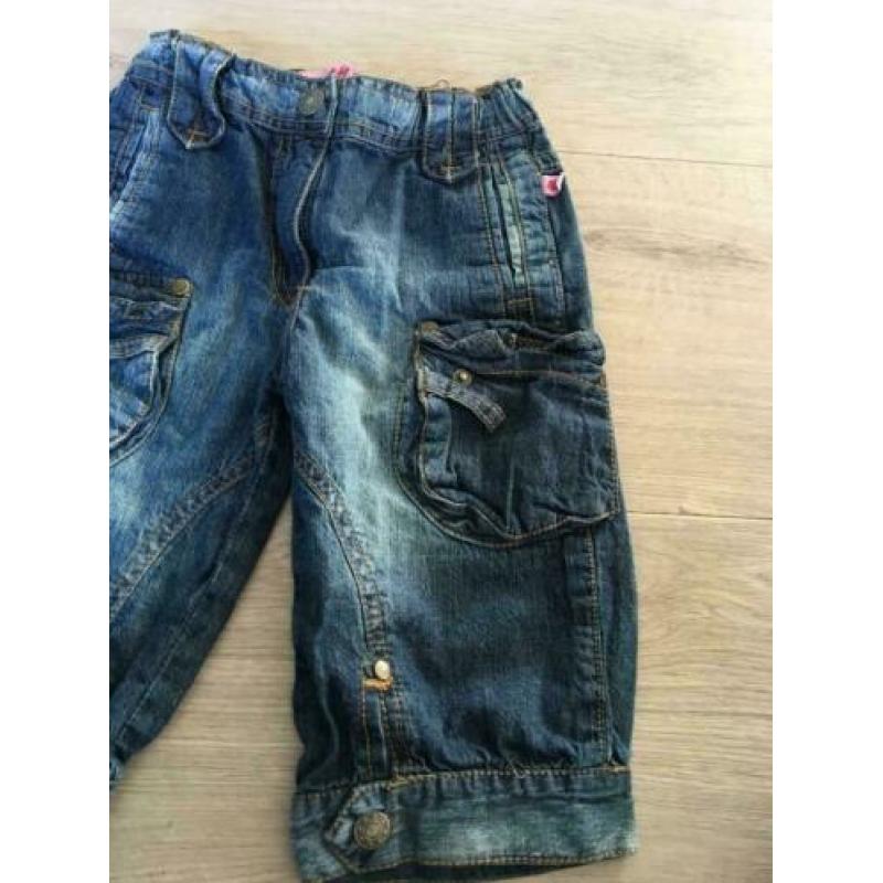 652 TOUGH KIDS knie / kuit spijker broek wijd nieuwstaat 110
