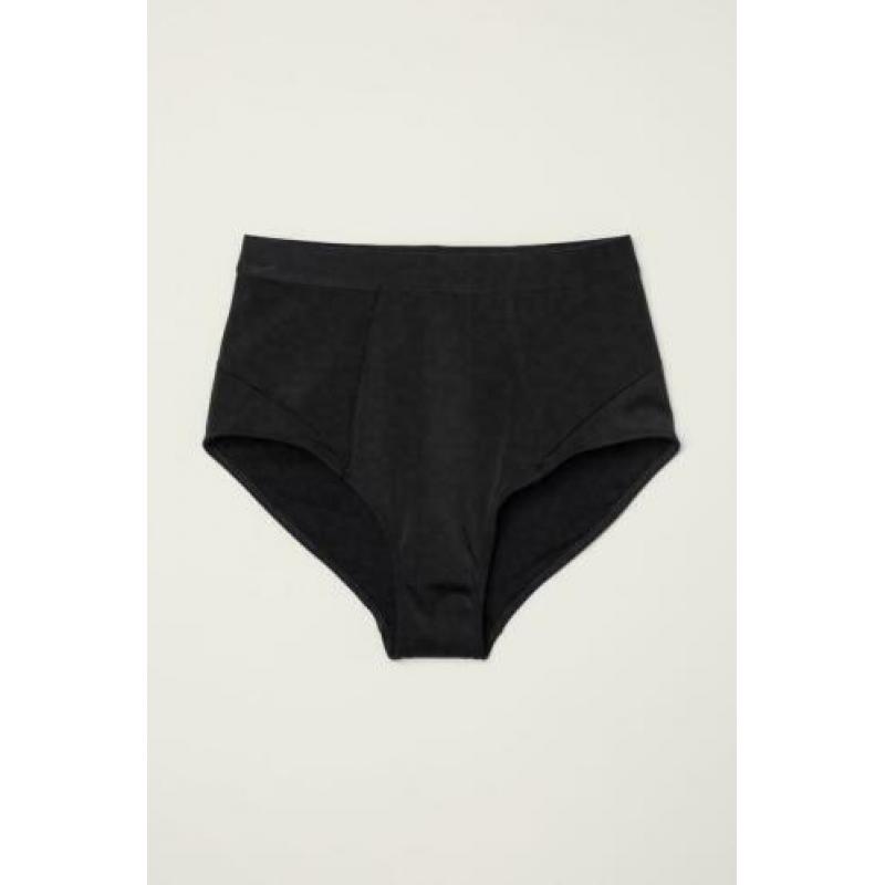 H&M High Waist Bikinibroekje, maat M, zwart, NIEUW