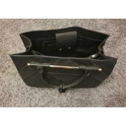 Grote zwarte shopper handtas
