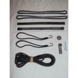 Actie!! PVC dekkleed 6 x 10 meter/grijs/ogen om de 50