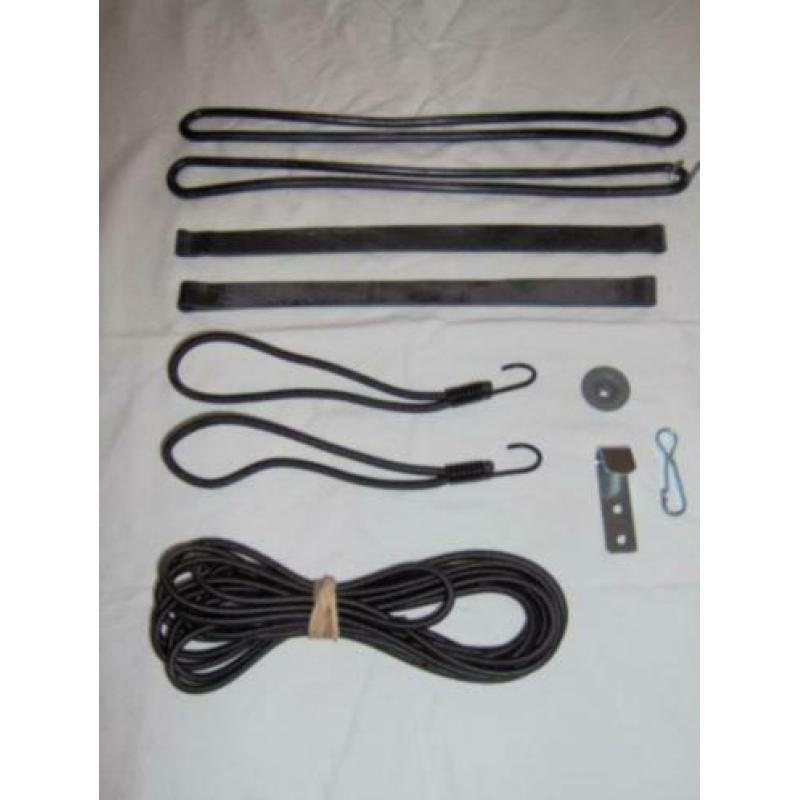 Actie!! PVC dekkleed 6 x 10 meter/grijs/ogen om de 50
