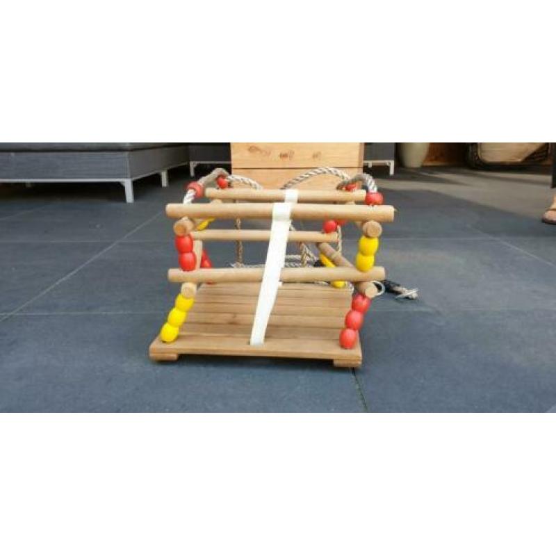 Houten spiegel