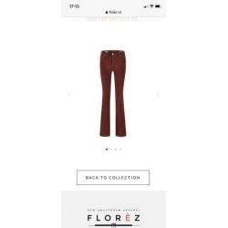 Florez flared ribbroek maat 28
