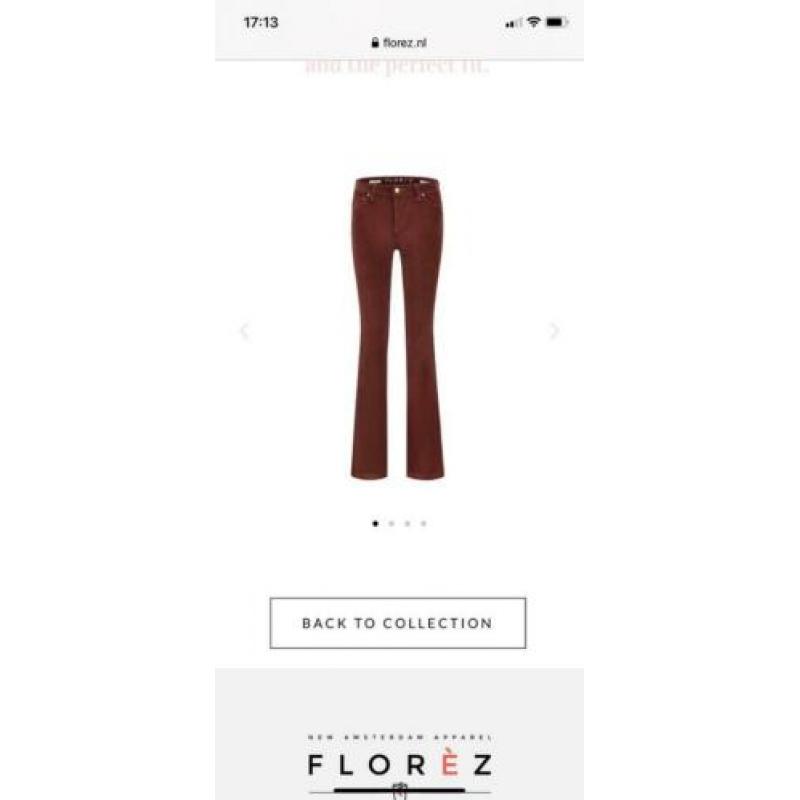 Florez flared ribbroek maat 28