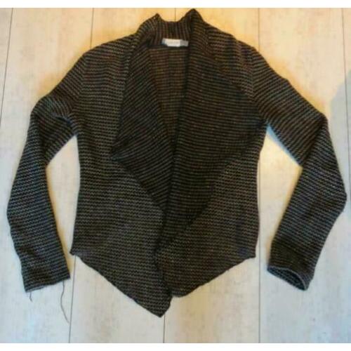 Geisha zwart grijs vest maat XS maat 34