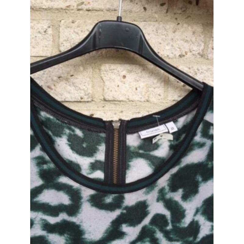 NIEUW! Hippe jurk met print, maat XL, merk Fransa