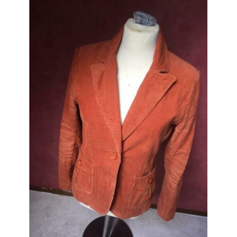 Jasje corduroy 38 oranje