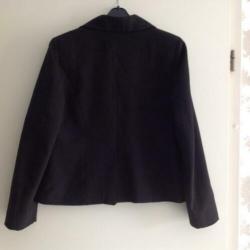 Zwarte jasje/ colbert,gevoerd,mt.40,made in Italy