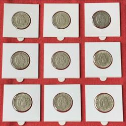 Complete Serie Nr1 met 10 Zilveren Juliana Guldens ‘54 - ‘67