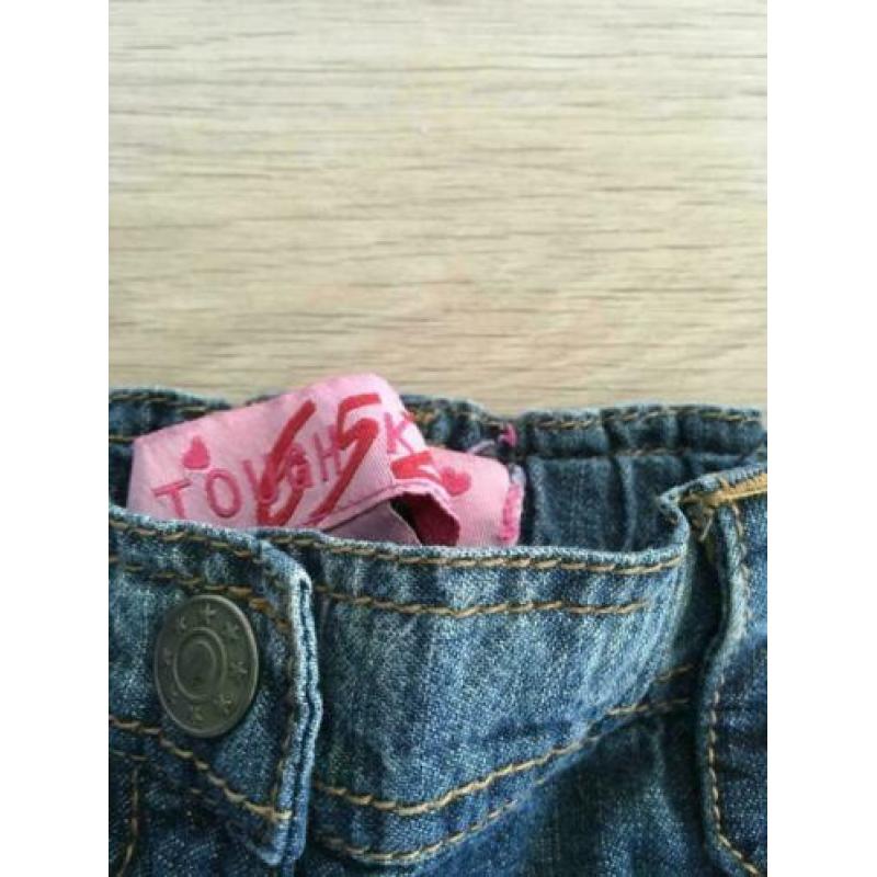 652 TOUGH KIDS knie / kuit spijker broek wijd nieuwstaat 110
