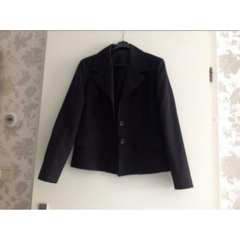 Zwarte jasje/ colbert,gevoerd,mt.40,made in Italy