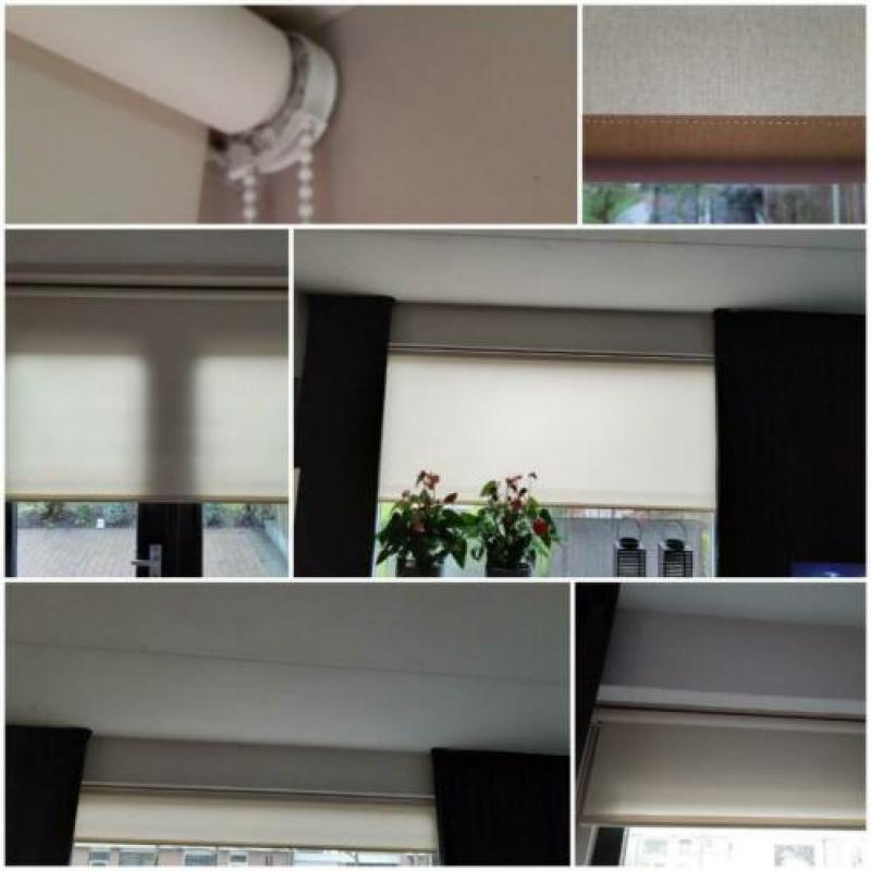 Rolgordijnen 3 st ong,230cm,97cm en 166cm creme/zand