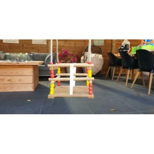 Houten spiegel