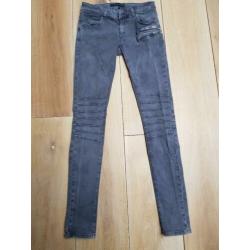Mooie grijze bikerjeans, Seven Sisters, XS