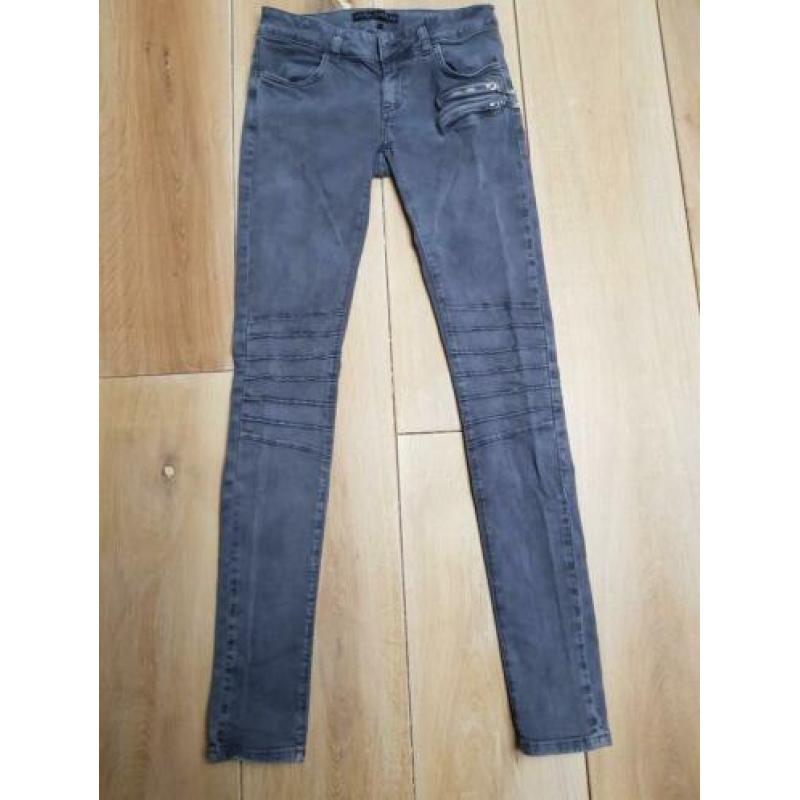 Mooie grijze bikerjeans, Seven Sisters, XS