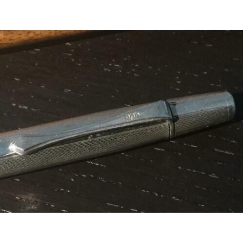 Zilveren (900) vintage vulpotlood in houten etui