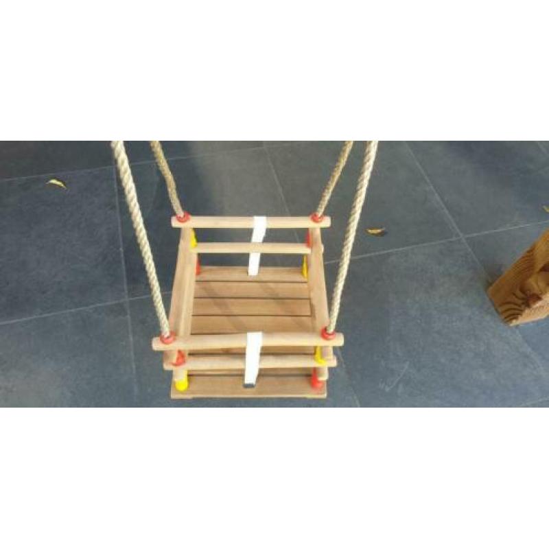 Houten spiegel