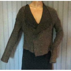 Geisha zwart grijs vest maat XS maat 34