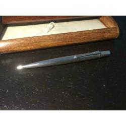 Zilveren (900) vintage vulpotlood in houten etui