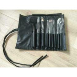 9 delige penselen set in etui - Make - up studio