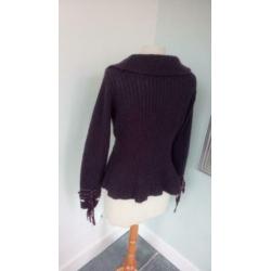 Isla Ibiza Bonita damesvest mt. XL, aubergine paars i.z.g.s.