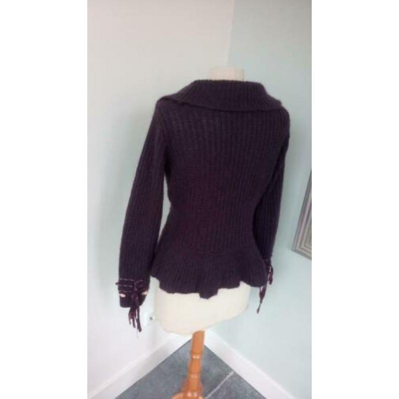 Isla Ibiza Bonita damesvest mt. XL, aubergine paars i.z.g.s.