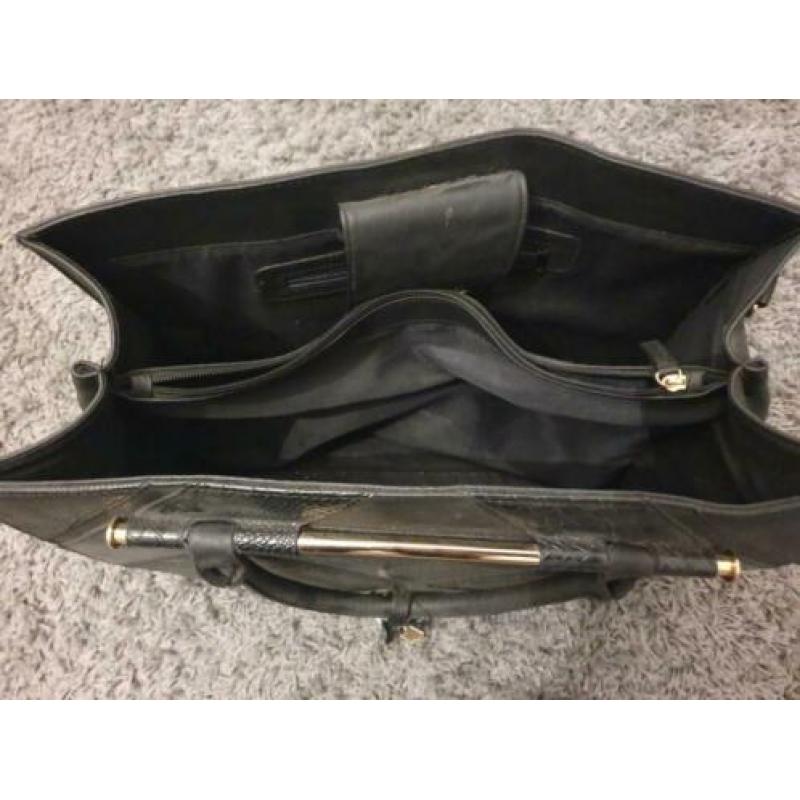 Grote zwarte shopper handtas